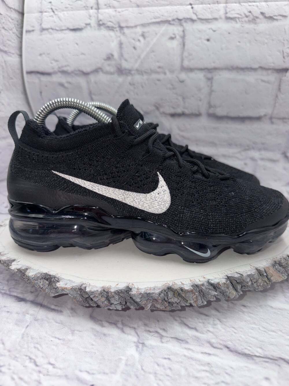 Nike Air Vapormax 2023 Flyknit Black Anthracite Womens Size 8.5